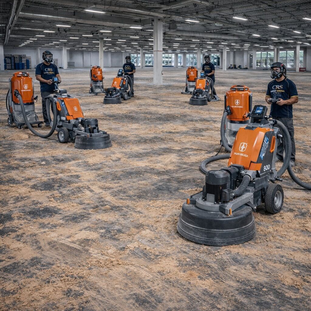 Commercial Concrete Grinding & Adhesive Removal Project – Wetherill Park, NSW