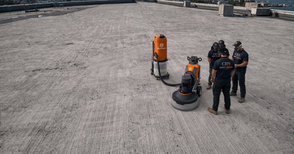 Commercial Rooftop Waterproofing Removal Project – Alexandria, NSW - Carpet Removal Sydney