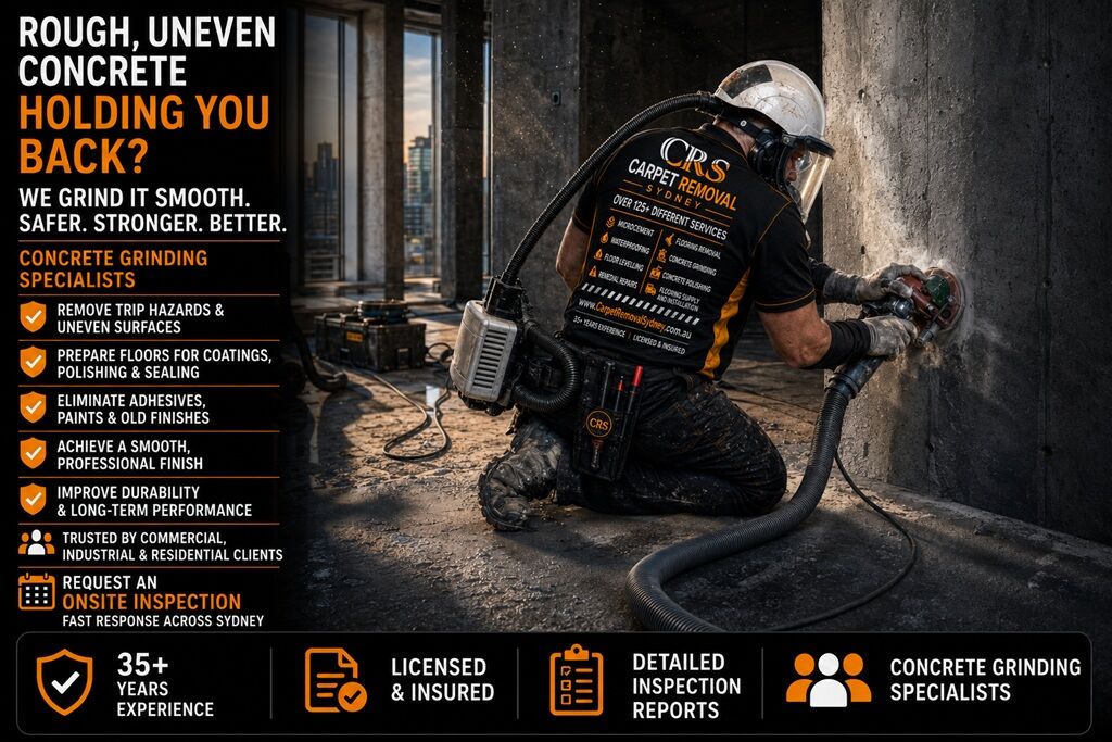 Concrete Grinding Service In Sydney - Concrete Grinding Sydney - Free Quote - Carpet Removal Sydney