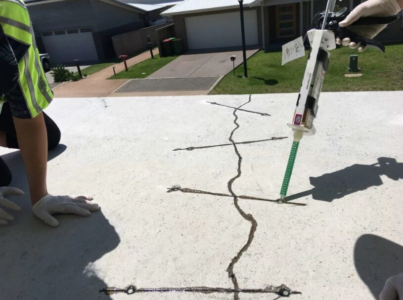 Concrete Crack Repair - Epoxy Crack Injections Sydney - 1