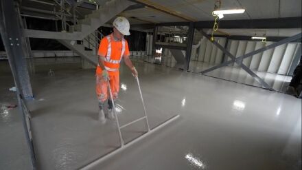 Raking Liquid Flowing Screed - Floor Levelling Sydney
