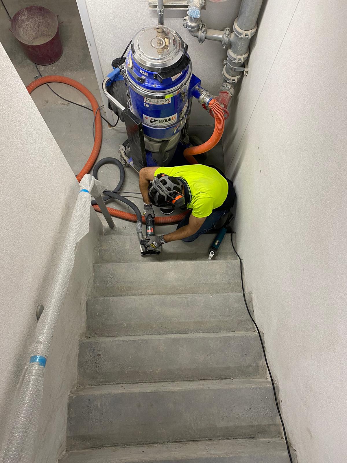 Carpet Removal From Stairs 2 Hand Grinding Sydney Dust-Free 1