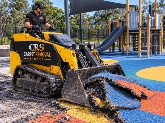 Wet Pour Rubber Flooring Removal Sydney - Service Box - Carpet Removal Sydney