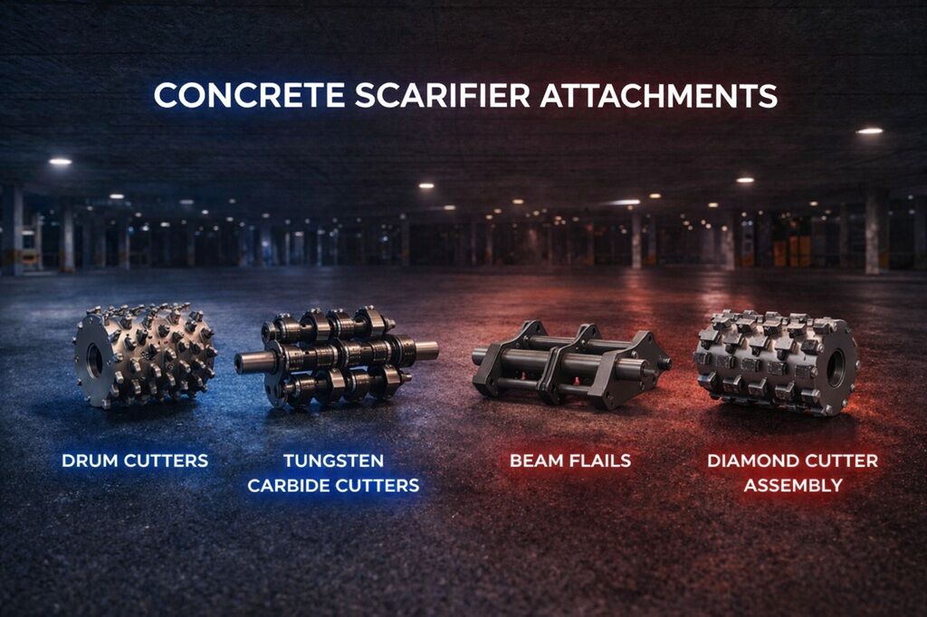 Concrete Scarifier Attachments - Carpet Removal Sydney