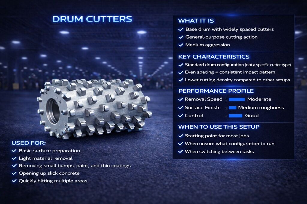 Drum Cutters - Carpet Removal Sydney