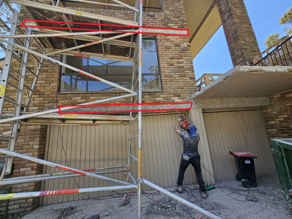 Pebblecrete Removal Sydney - Pebblecrete Skirting Board Removal (Unit Block Walls)