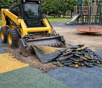 Wet Pour Rubber Flooring Removal Sydney Service