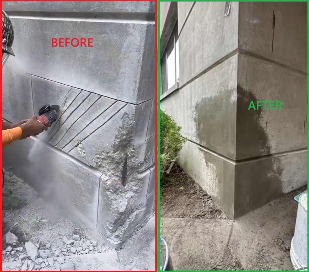 Concrete Cancer Repairs Sydney - Concrete Spalling Repairs Sydney - Before & After - 1