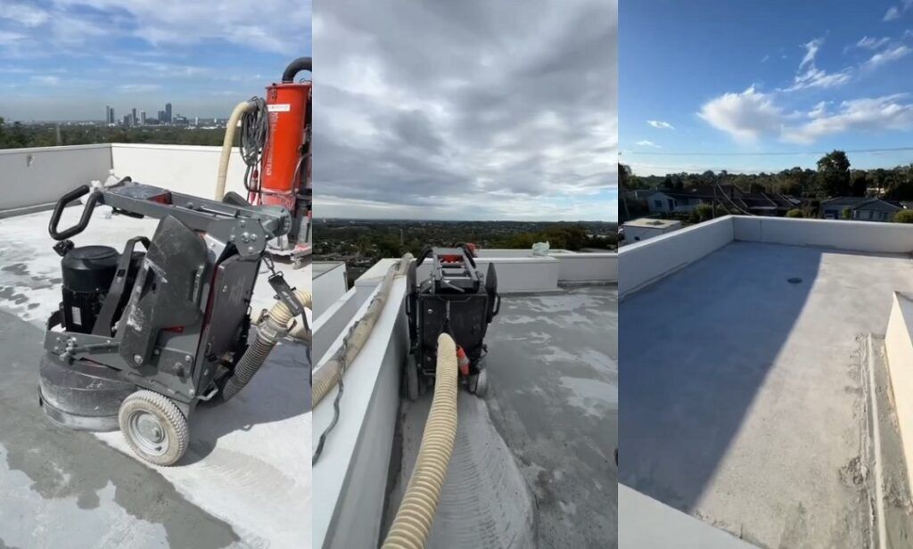 How Does Concrete Grinding Work? 2 Rooftop Waterproofing Removal Sydney - Waterproof Membrane Removal - Concrete Grinding Sydney