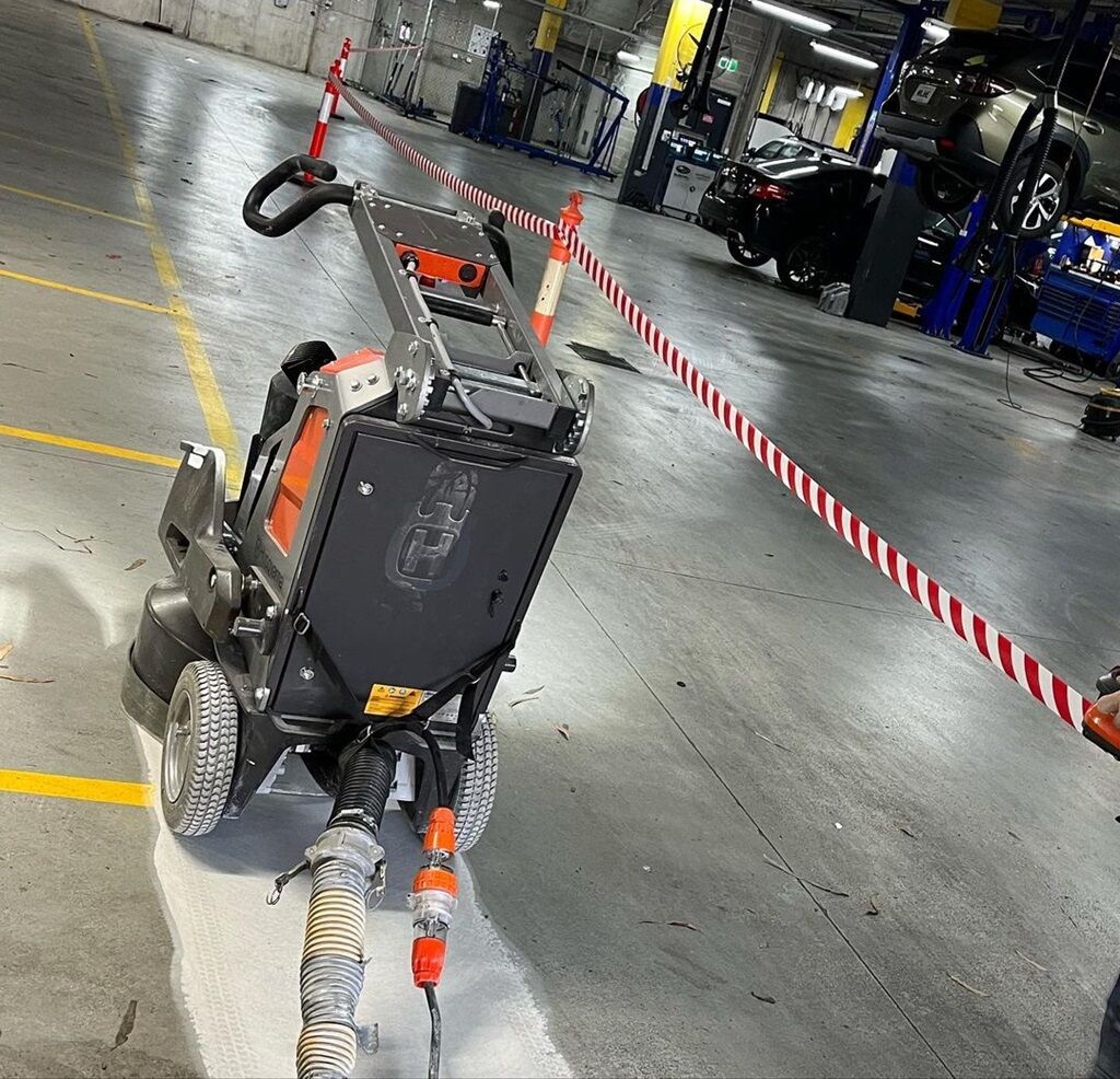 How Does A Concrete Grinder Work? 1 Line Marking Removal Sydney - Epoxy Paint Line Marking Removal Sydney - 1