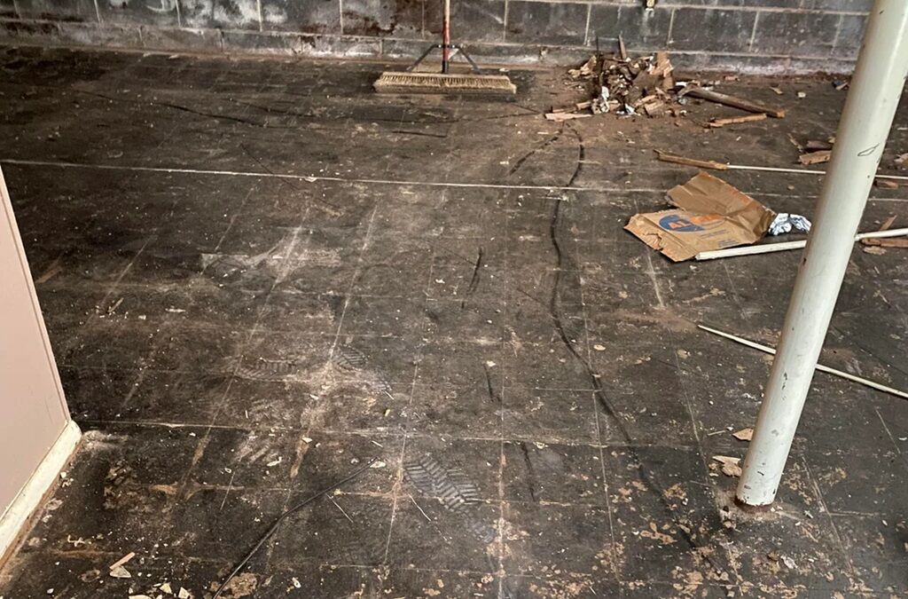 Asbestos Black Mastic Glue - Carpet Removal Sydney