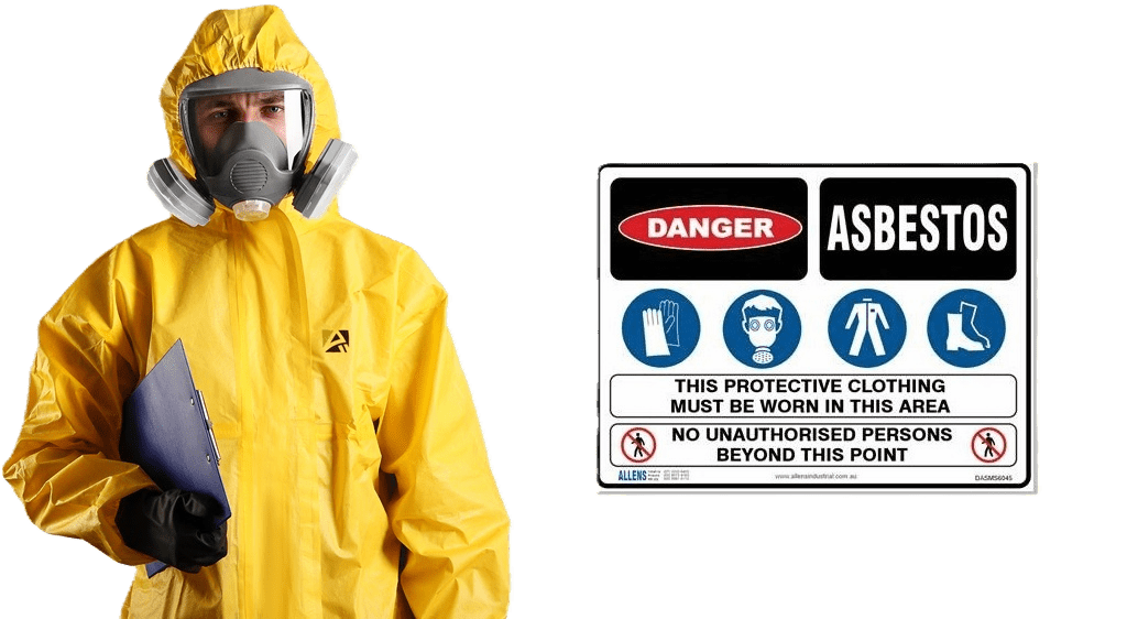 Magnesite Flooring Removal - Asbestos Warning